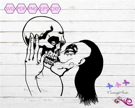 Couple Kissing SVG Zombie Wedding Skulls Skulls Kissing | Etsy | Zombie wedding, Kissing couples ...