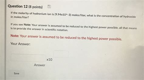 Strong acids are completely ionized in water, that means that all the hcl break up into h and cl like c5h5nh+ or c9h7n.how do i know if these are weak or strong base/acid? Solved: Question 11 (6 Points) Which Of The Following Is A ...