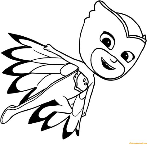 Pj Masks Owlette Coloring Pages Free Coloring Sheets The Best Porn