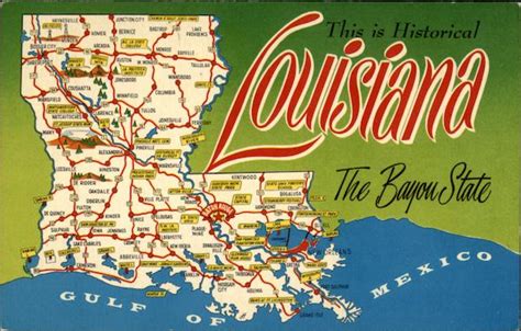 Louisiana Bayou Map