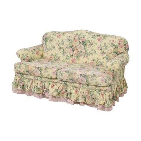 75 Off Clayton House Clayton House Floral Skirted Loveseat Sofas