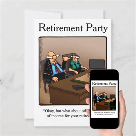 retirement humor party invitations spectickles zazzle