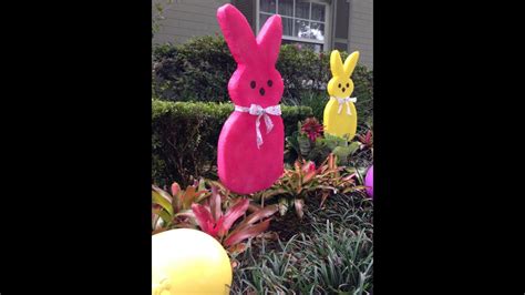 Easter bunny with polka dot balloons. Large EASTER Bunny Decoration "How To" - FAST & SUPER EASY ...