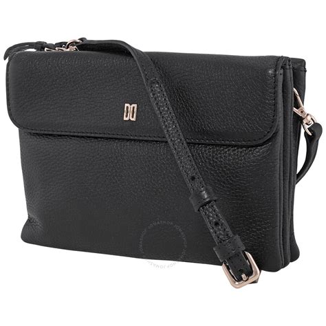 Daks Ladies Cunard Black Leather Crossbody Bag Whss18213 Bl 8e 5060509611898 Handbags Daks