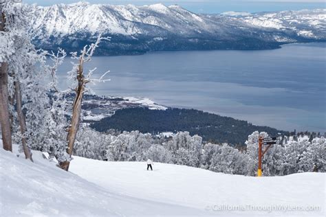 Skiing Snowboarding At Heavenly Resort In South Lake Tahoe