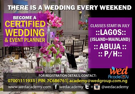 Register Today For Wed Academy Certified Wedding And Event Planner