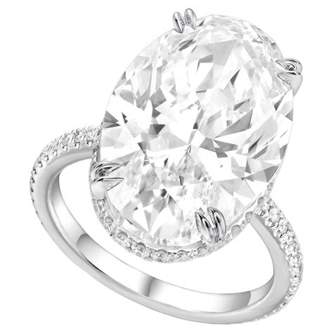 Flawless Gia Certified 512 Carat Oval Diamond Solitaire Ring For Sale