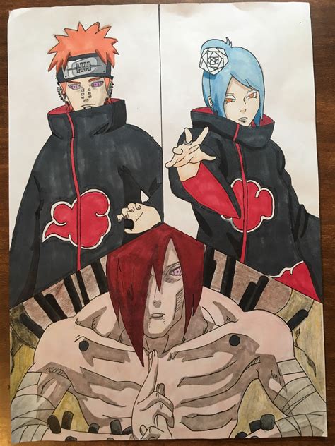 This Drawing Of Yahiko Konan And Nagato I Started A While Back