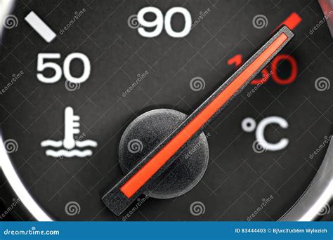 Temperature Gauge Stock Image Image Of Indication Overheating 83444403