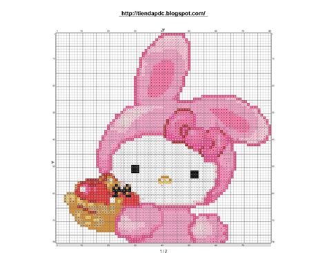 Dibujos Punto De Cruz Gratis Hello Kitty Cross Stitch Pattern Punto