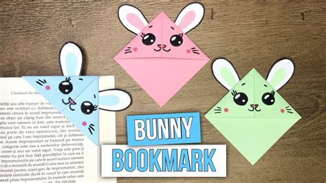 How To Make A Bunny Corner Bookmark Bookmark Ideas Youtube