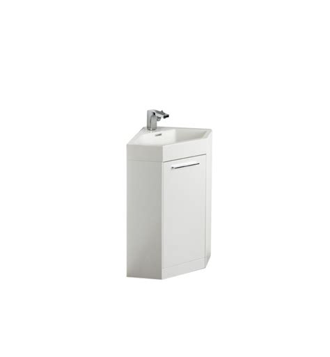 Do you suppose 18 inch wide bathroom vanity cabinet appears great? 18 Inch White Modern Corner Bathroom Vanity with Optional ...