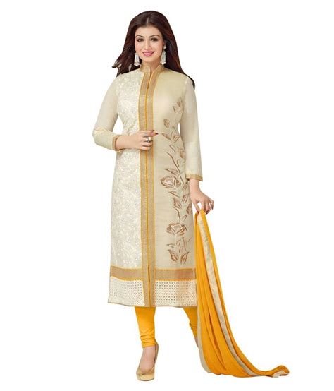 Desi By Design Beige Cotton Unstitched Dress Material Buy Desi By