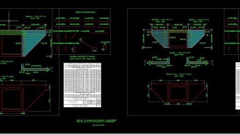Wingwall Of Culvert Details Autocad Drawing Autocad Free Autocad
