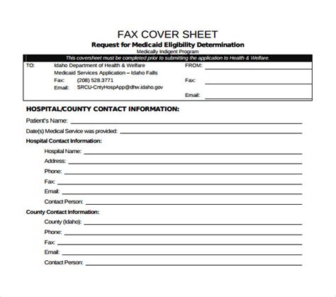 15 Sample Medical Fax Cover Sheets Sample Templates