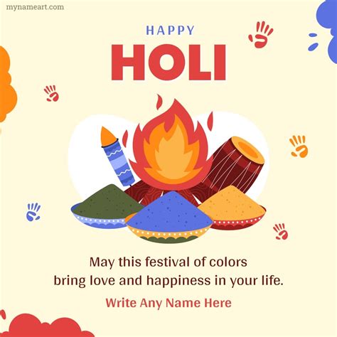 Create Holi Greeting Cards Pictures Happy Holi 2022 Images With Name Edit