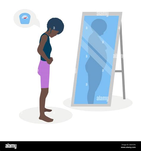 Anorexia Nervosa Woman Illustration Imágenes Vectoriales De Stock Alamy