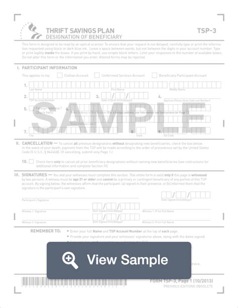 Tsp 3 Fillable Form Printable Forms Free Online