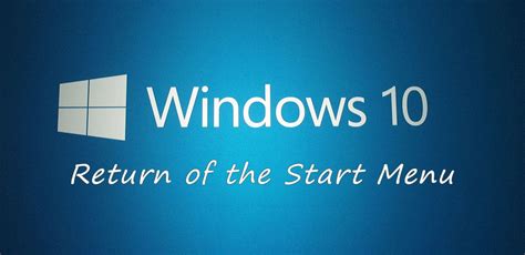 Windows 10 The Start Menu Bit Wizards