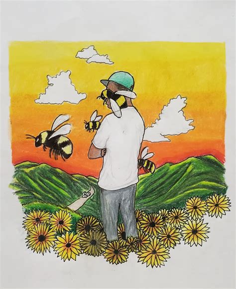 Drawing Of The Flower Boy Album Cover I Did Rtylerthecreator
