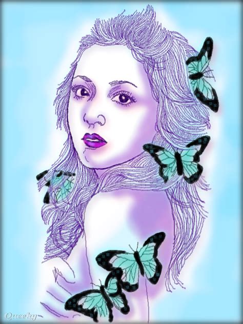 Butterfly Girl ← A Fantasy Speedpaint Drawing By Kutedymples Queeky