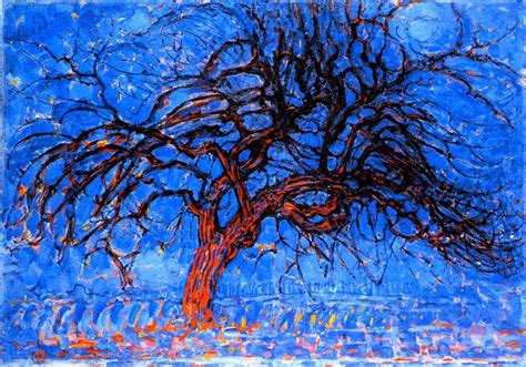 Age Of The Art Red Tree By Piet Mondrian Piet Mondrian Painting
