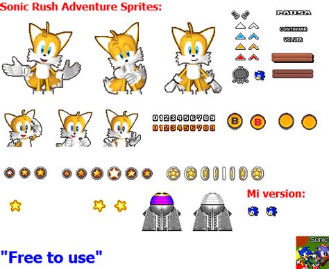 Sonic Rush Adventure Sprites 3 By Facundogomez On Deviantart