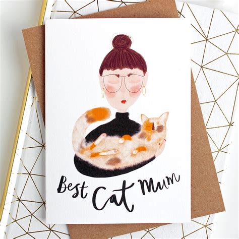 Best Cat Mum Card And Ts Katy Pillinger Designs