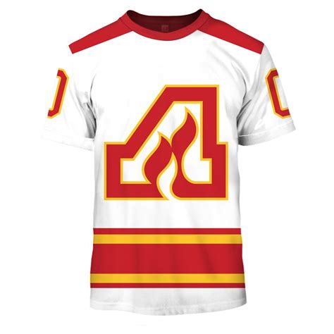 Seeing the flames jersey released when adidas took over for 2018 was one of the angriest i have been about hockey in my whole life. Personalized ATLANTA FLAMES / CALGARY FLAMES 70s Vintage Away Jersey - OldSchool