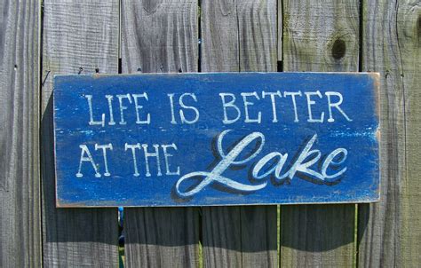 Lake House Decor Life Is Better At The Lake Signs Lake Etsy Lake