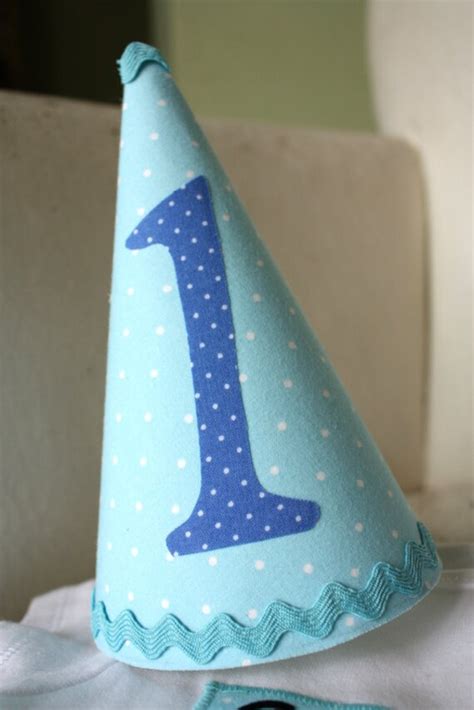 First Birthday Hat For Boy Party Hat In Aqua By Thepaisleymoon