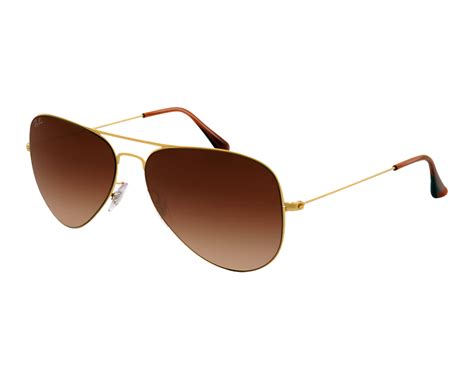 Ray Ban Aviator Flat Metal Demi Gloss Sand Gold Brown Gradient Rb3513 149 13 Ice Sunglasses
