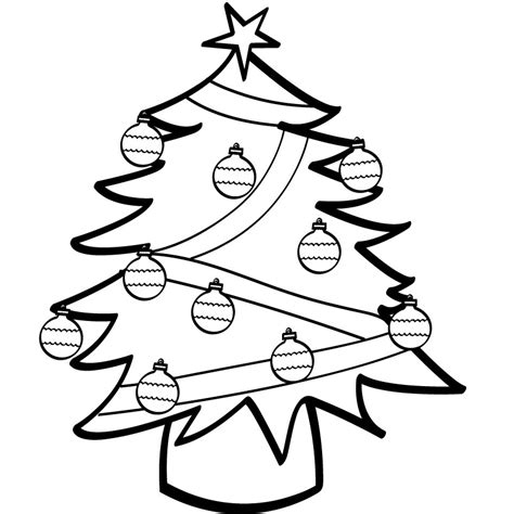 Free Printable Christmas Tree Coloring Pages For Kids