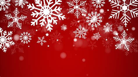 Wallpaper Christmas Snowflakes Template Greeting Card Red 1920x1080