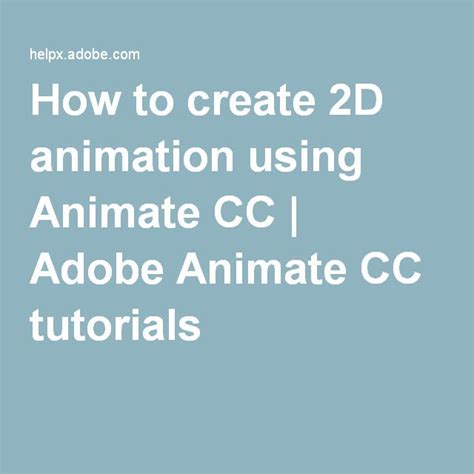 How To Create D Animation Using Animate Cc Adobe Animate Cc