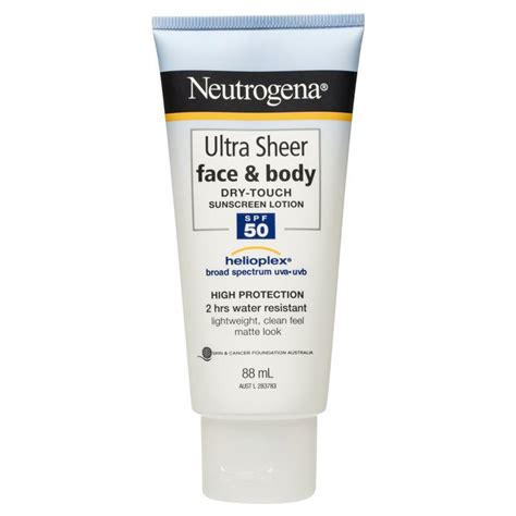 Buy Neutrogena Ultra Sheer Face And Body Dry Touch Sunscreen Lotion Spf50