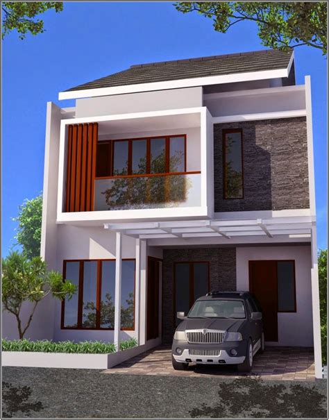 Desain Rumah Minimalis X Dua Lantai Gambar Design Rumah