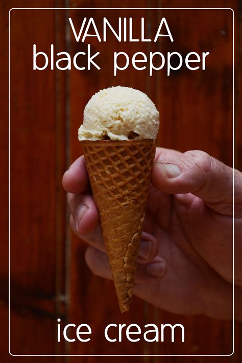 Vanilla Black Pepper Ice Cream Ice Cream Stuffed Peppers Cream