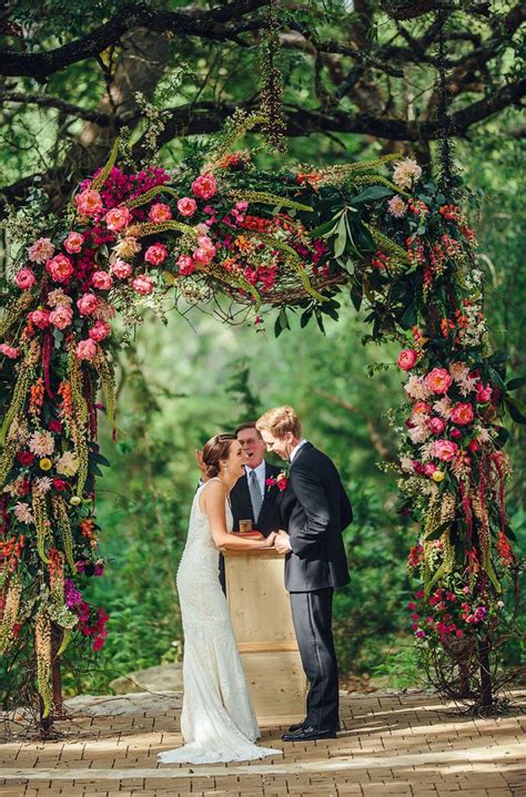 27 Beautiful Floral Wedding Arches To Swoon Over Fall Wedding Colors Wedding Arch