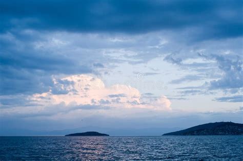 Blue Stormy Ocean Background Stock Photo Image Of Weather Cloud