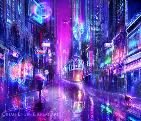 Cyberpunk Street Concept Art