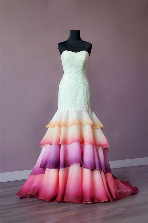 Colorful Ombré Wedding Gowns Shop — Canvas Bridal By Taylorannart