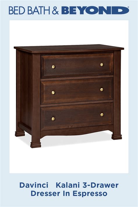 Defined by simple lines and gentle curves, the davinci kalani baby furniture collection is designed to transition as your child grows. Davinci Kalani 3-Drawer Dresser In Espresso in 2020 ...