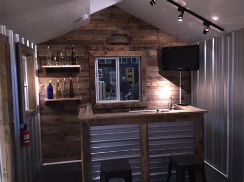 Design A Man Cave Worthy Of A Grunt Tuff Shed Bars For Home Shed