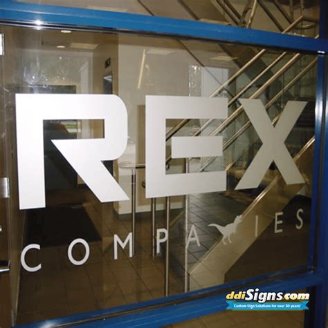 Frosted Glass Office Logo Frosted Glass Decals Etched Signs