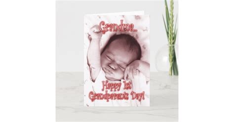 Happy 1st Grandparents Day Grandma Baby Girl Card Zazzle