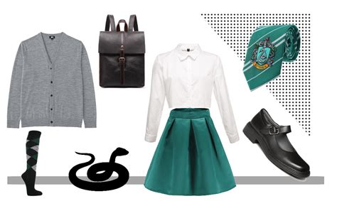 Female Slytherin Uniform Shoplook Jungshook11 Slytherin Outfit