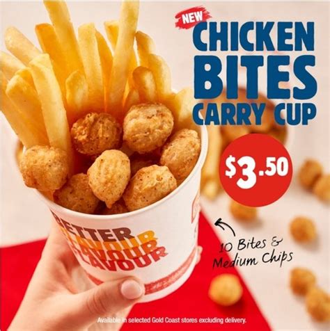 Deal Hungry Jacks 350 Chicken Bites Carry Cup Selected Stores