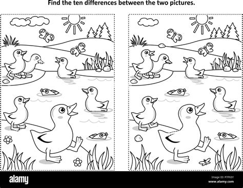 Find The Differences Black And White Stock Photos And Images Alamy