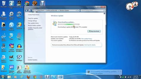 Checking And Installing Updates On Windows 7 Youtube